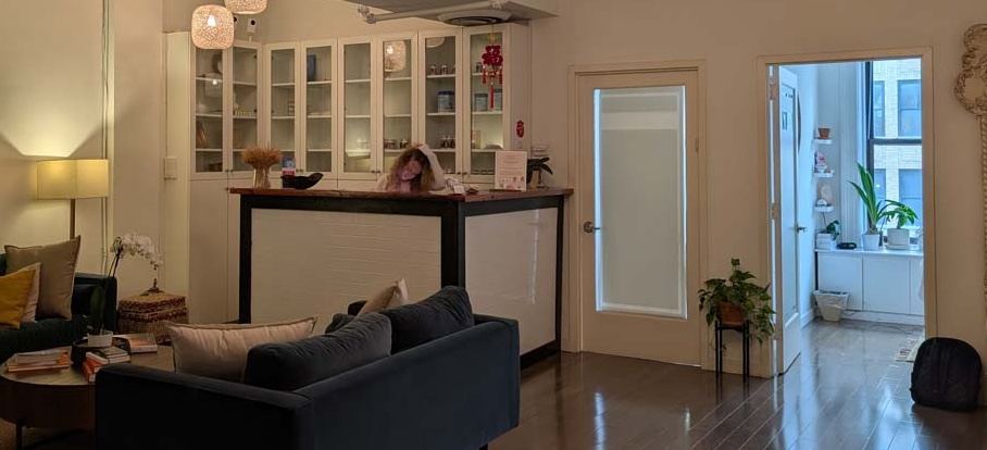 Reception area at Holistic Wellness NYC